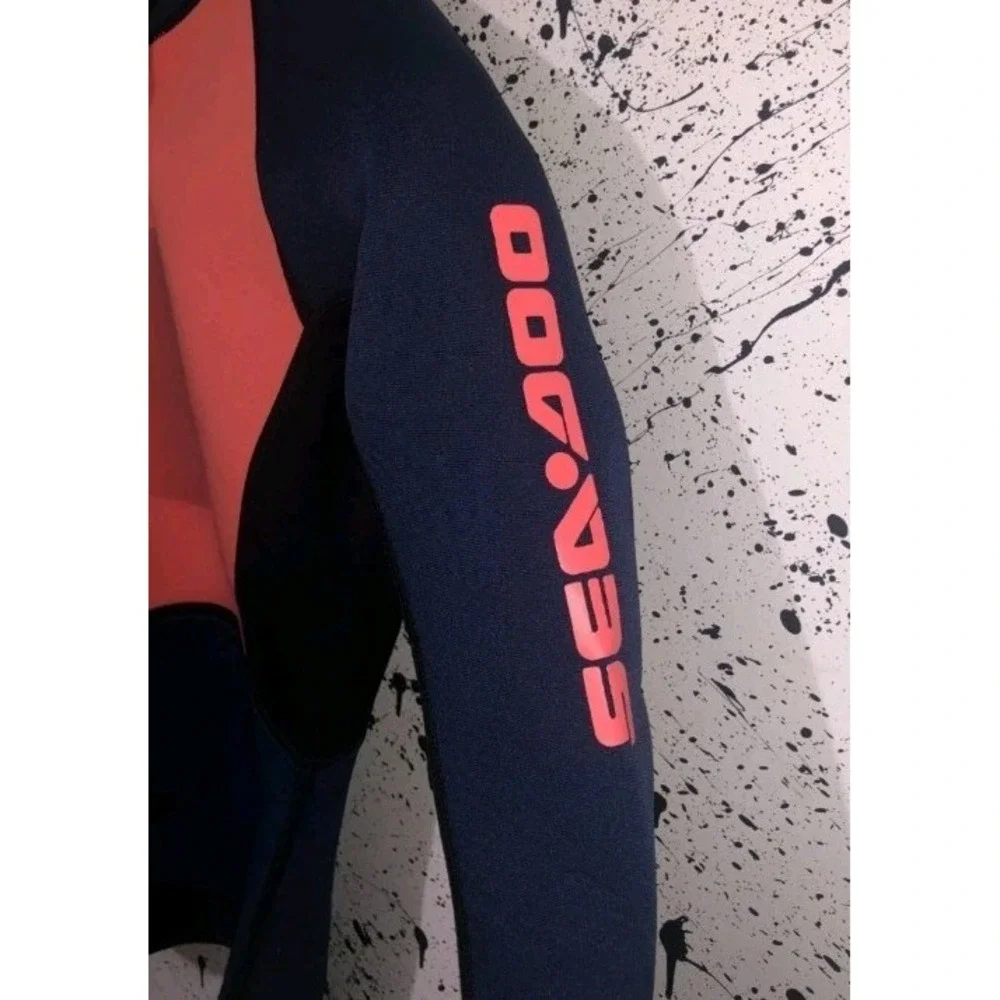 Sea-Doo Montego Jacket Woman's Size LARGE Navy/Marine Neoprene NEW In Plastic